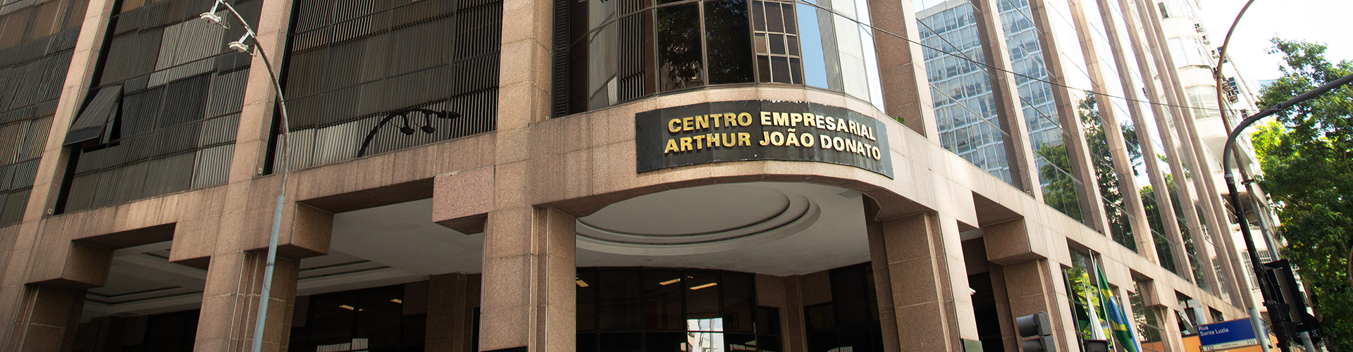 Fachada da sede da Firjan no centro do Rio de Janeiro