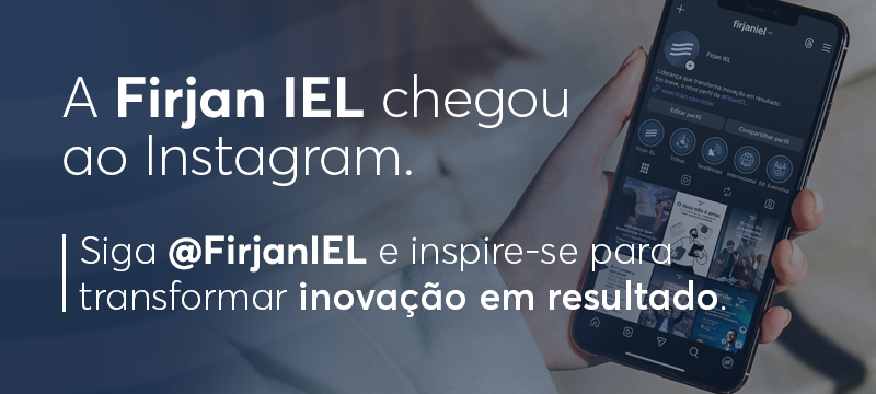Peça de divulgação do Instagram da Firjan IEL