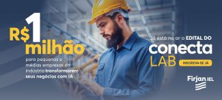 Anúncio Investimento de R$ 1 milhão da Firjan IEL para edital Conecta Lab